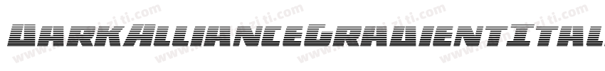 DarkAllianceGradientItalic-G9nD字体转换