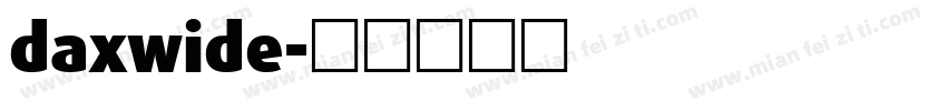 daxwide字体转换