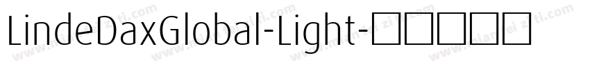 LindeDaxGlobal-Light字体转换
