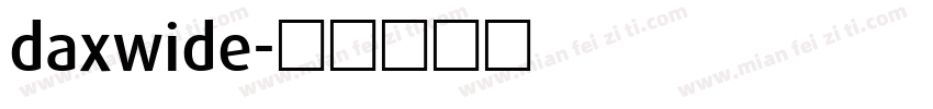 daxwide字体转换