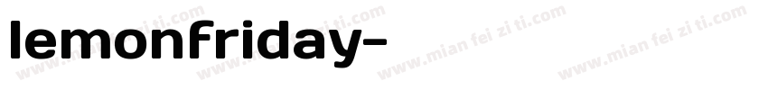 lemonfriday字体转换
