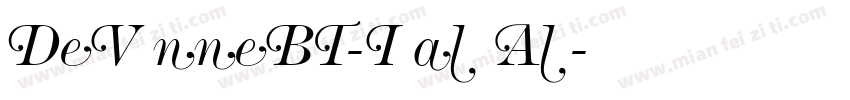 DeVinneBT-ItalicAlt字体转换