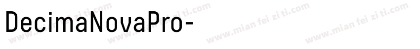 DecimaNovaPro字体转换