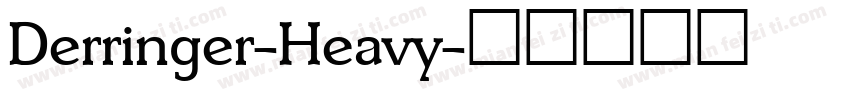 Derringer-Heavy字体转换