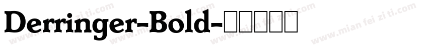 Derringer-Bold字体转换