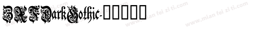 ZXFDarkGothic字体转换