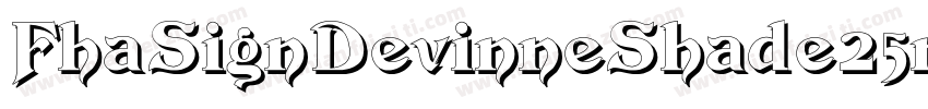 FhaSignDevinneShade25nc-LBqZ字体转换