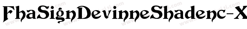 FhaSignDevinneShadenc-XPLd字体转换