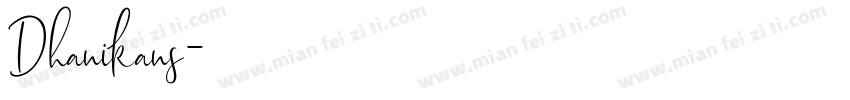 Dhanikans字体转换