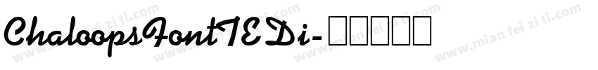 ChaloopsFontTEDi字体转换