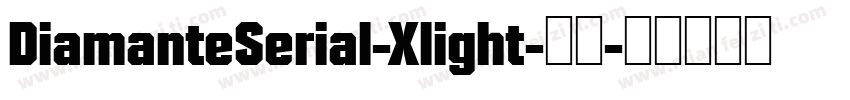 DiamanteSerial-Xlight-常规字体转换