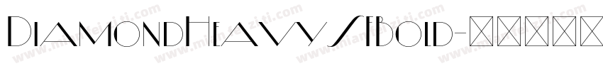 DiamondHeavySFBold字体转换