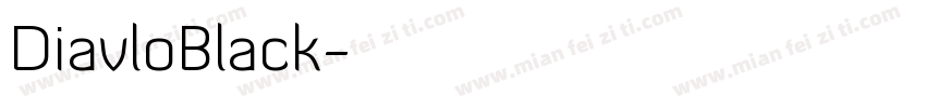 DiavloBlack字体转换