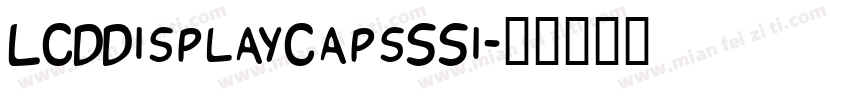 LCDDisplayCapsSSi字体转换
