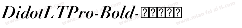 DidotLTPro-Bold字体转换