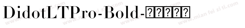 DidotLTPro-Bold字体转换