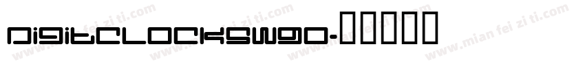 DigitClocksW90字体转换