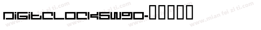 DigitClocksW90字体转换