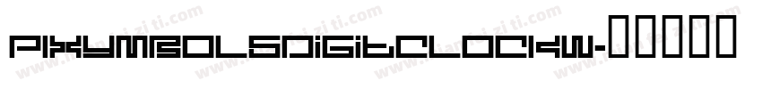 PIXymbolsDigitClockW字体转换