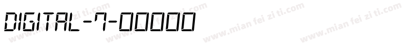 digital-7字体转换