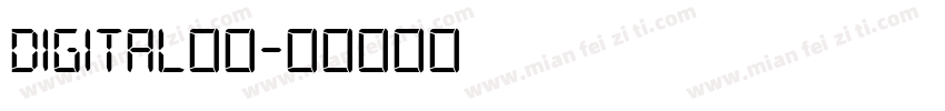 digital字体字体转换