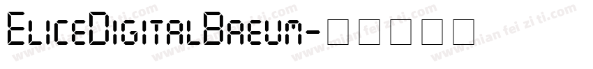 EliceDigitalBaeum字体转换