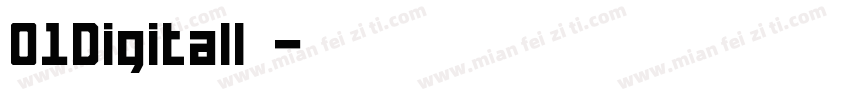 01Digitall字体字体转换