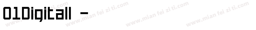 01Digitall字体字体转换