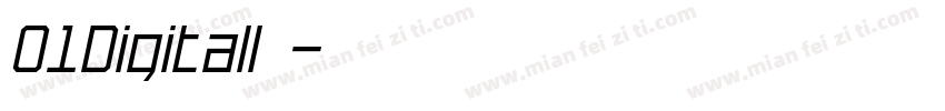 01Digitall字体字体转换