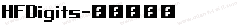 HFDigits字体转换