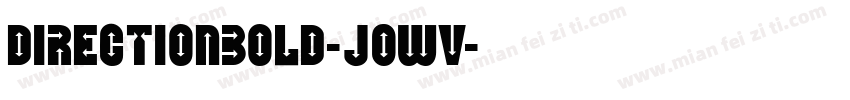 DirectionBold-j0wv字体转换