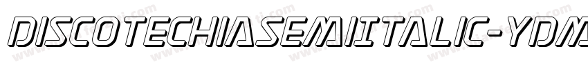 DiscotechiaSemiItalic-YDmv字体转换