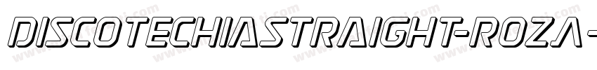 DiscotechiaStraight-rozA字体转换