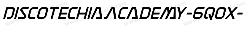 DiscotechiaAcademy-6qox字体转换