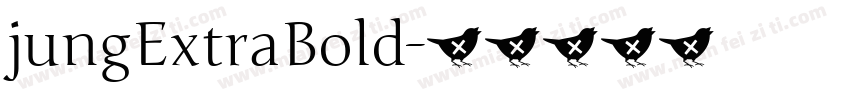 jungExtraBold字体转换