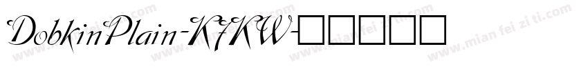 DobkinPlain-K7KW字体转换