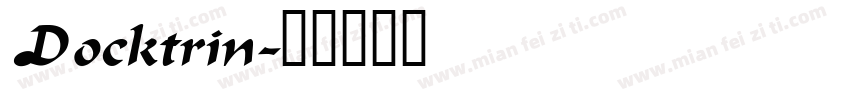 Docktrin字体转换