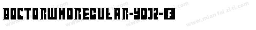 DoctorWhoRegular-Y0j2字体转换