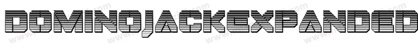 DominoJackExpandedExpanded-YRXL字体转换