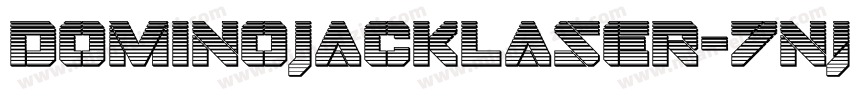 DominoJackLaser-7njD字体转换