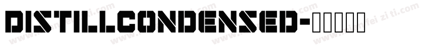 DistillCondensed字体转换