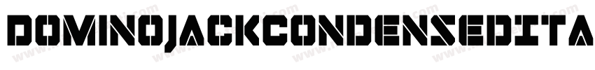 DominoJackCondensedItalicCondensedItalic-RZ0e字体转换