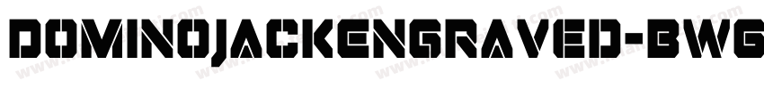 DominoJackEngraved-BwGn字体转换
