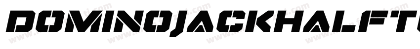 DominoJackHalftoneItalicItalic-vlvL字体转换