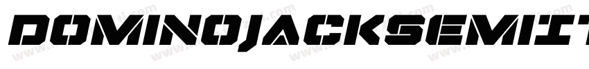 DominoJackSemiItalicSemiItalic-X1XK字体转换