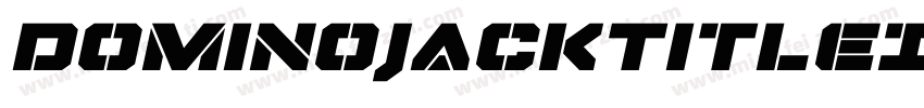 DominoJackTitleItalicItalic-4zyD字体转换