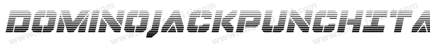 DominoJackPunchItalicItalic-L0A4字体转换