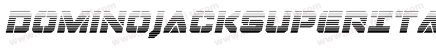 DominoJackSuperItalicItalic-gL26字体转换