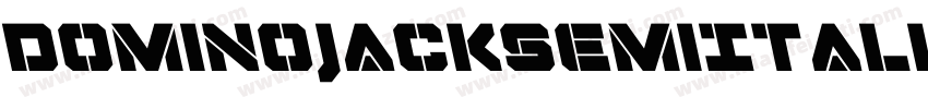 DominoJackSemiItalicSemiItalic-X1XK字体转换