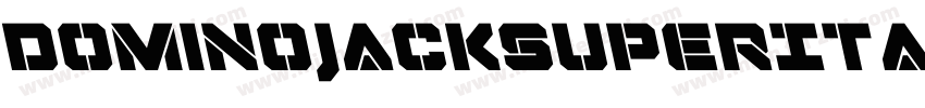 DominoJackSuperItalicItalic-gL26字体转换